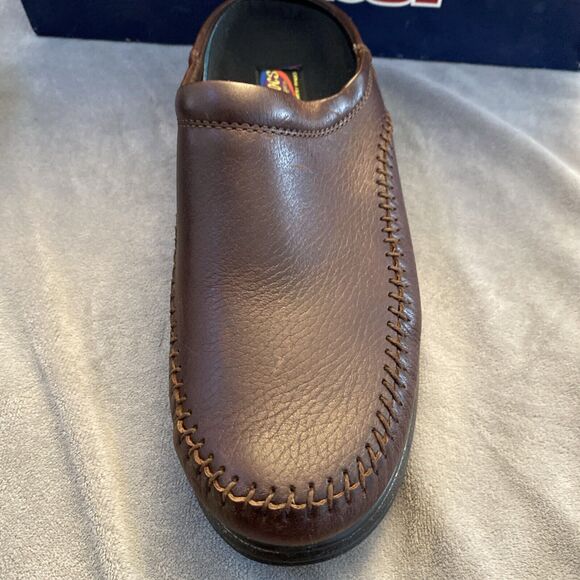 Walk Mocs By Dexter Size 7 1/2M Vintage Made In USA Slip On Leather - Picture 8 of 16